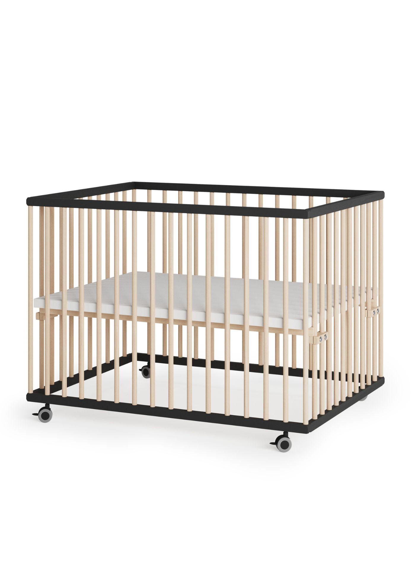 LAUFGITTER 75x100 cm - schwarz/natur - Premium Kollektion - Schwarz/Naturfarben, Holz (100/74/75cm) - Sämann – make a difference.