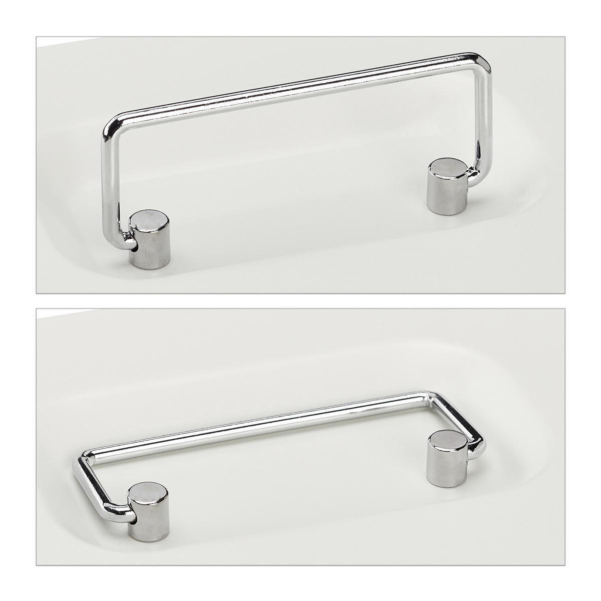 POKLADŇA - biela, kov/plast (20/8.5/17cm) - Relaxdays