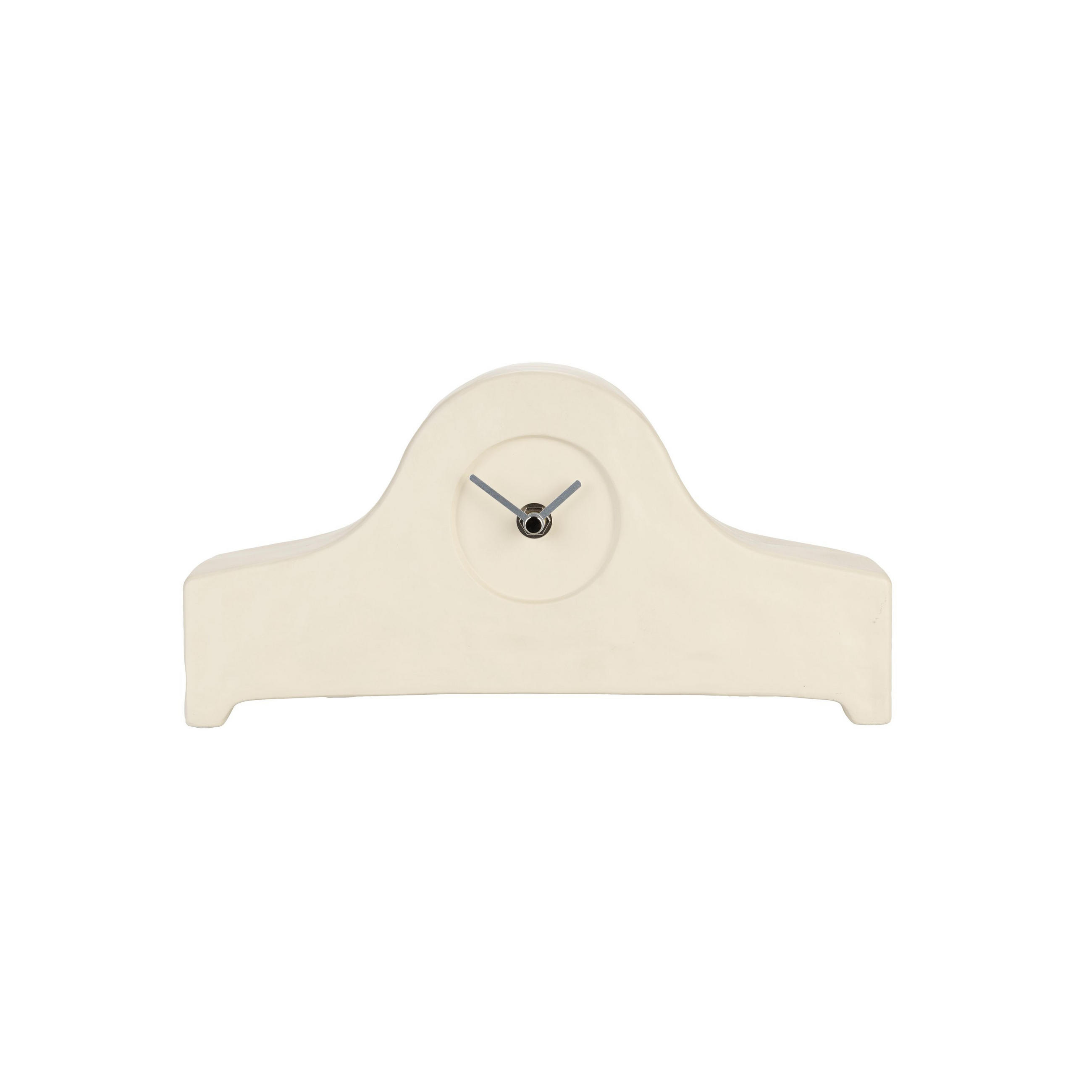 TISCHUHR Grandma Beige - Beige, Keramik (27.5/14/8cm) - Zuiver