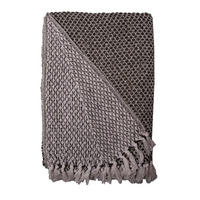 DECKE Netz 130x180 cm, 100% Baumwolle, Oliv - Olivgrün, Textil (130/180cm) - Au Maison