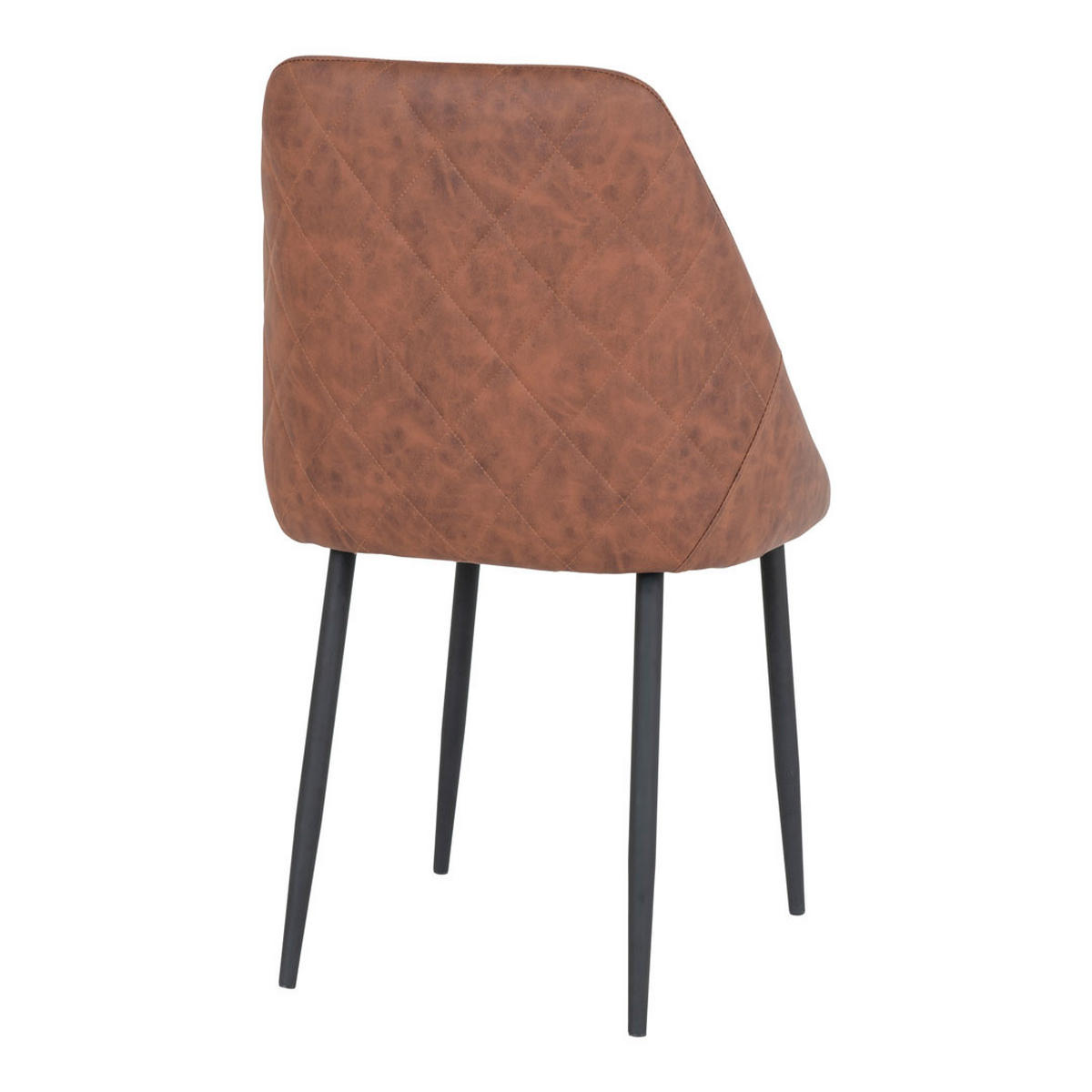 STUHL 2er-Set braun, schwarz - Braun, Holzwerkstoff (50/87/50cm) - ebuy24