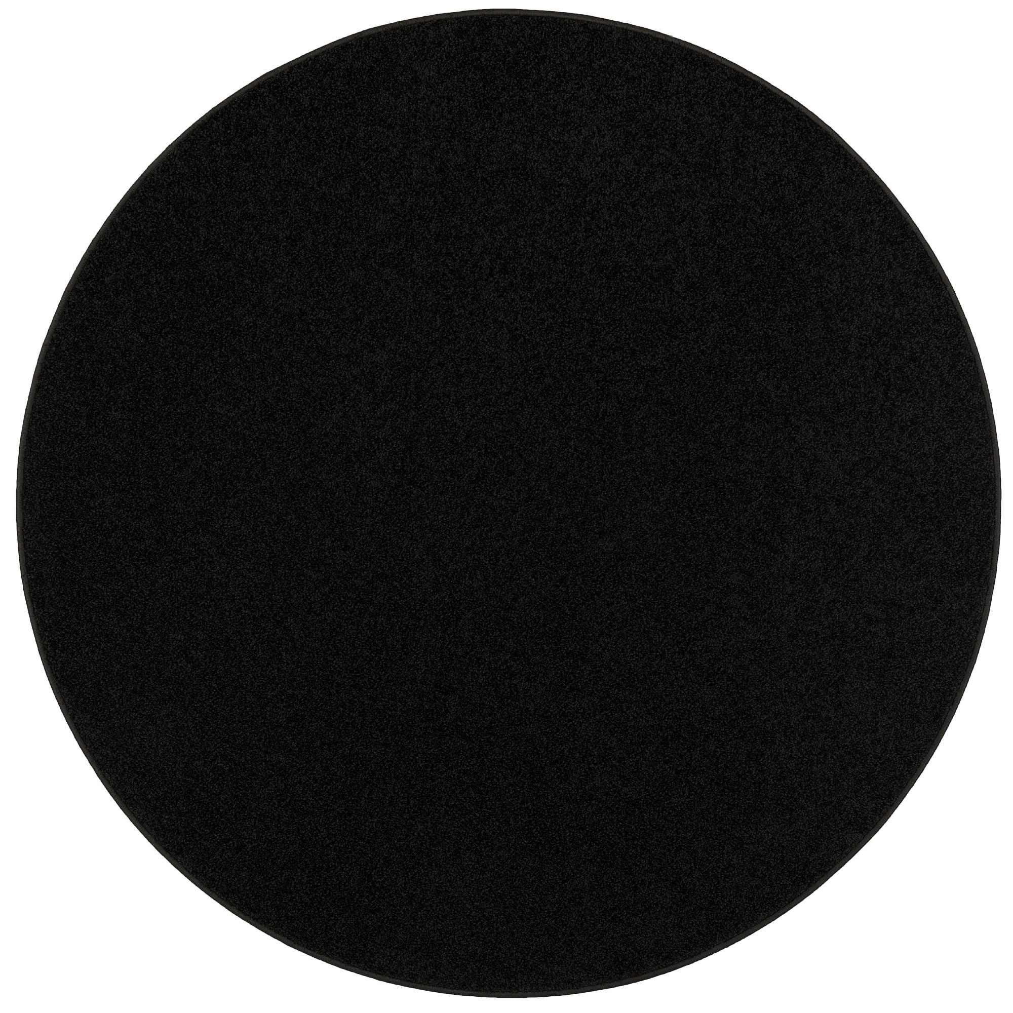 HOCHFLOR VELOURS TEPPICH COTTAGE RUND - Schwarz, Textil (133/133cm) - Snapstyle