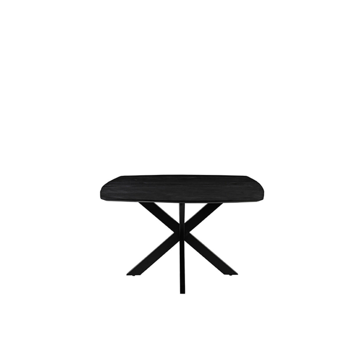 ESSTISCH Blake Schwarz 130/130/76 cm - Schwarz, Holz (130/130/76cm) - LABEL51