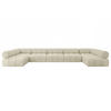 WOHNLANDSCHAFT modulares Sofa Garvo-U3 - 475x190x70 cm Beige Bouclé - Beige, Holzwerkstoff/Textil (475/70/190cm) - ALTDECOR