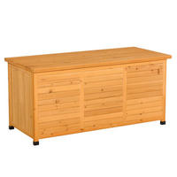 GARTENKOMMODE 127/60/56 cm Gelb aus Holz mit Stauraum - Gelb, Holz (56/60/127cm) - OKMYHOME