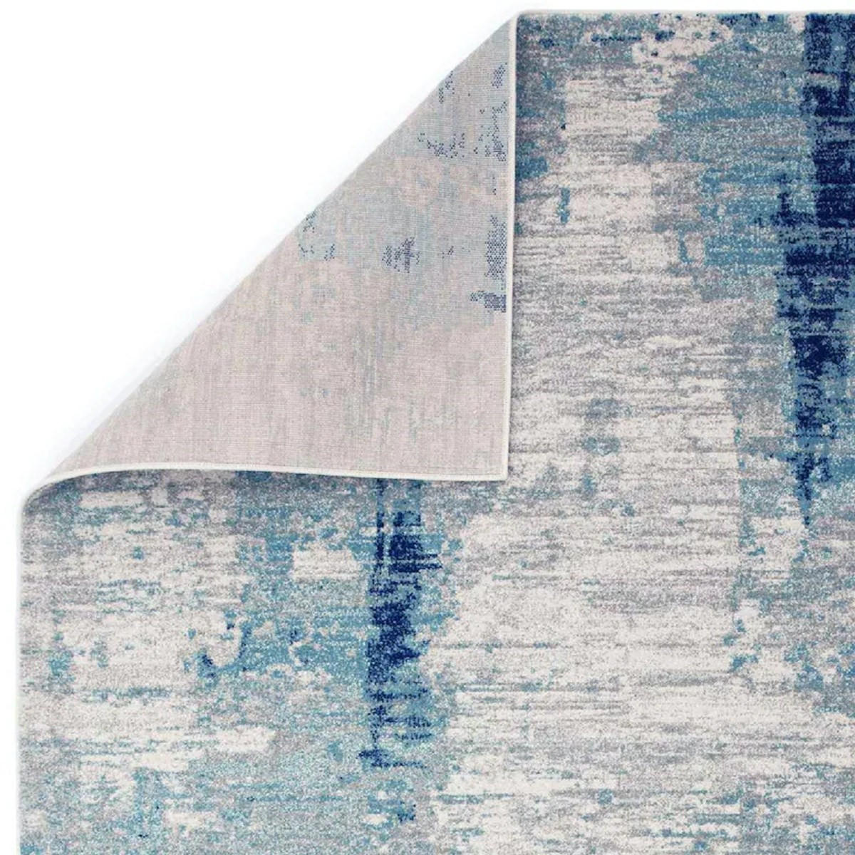 TEPPICH Moderner, flachgewebter für Wohn- und Schlafzimmer REGGIE Blau 160 x 230 cm - Blau, Textil (160/230cm) - Novatrend