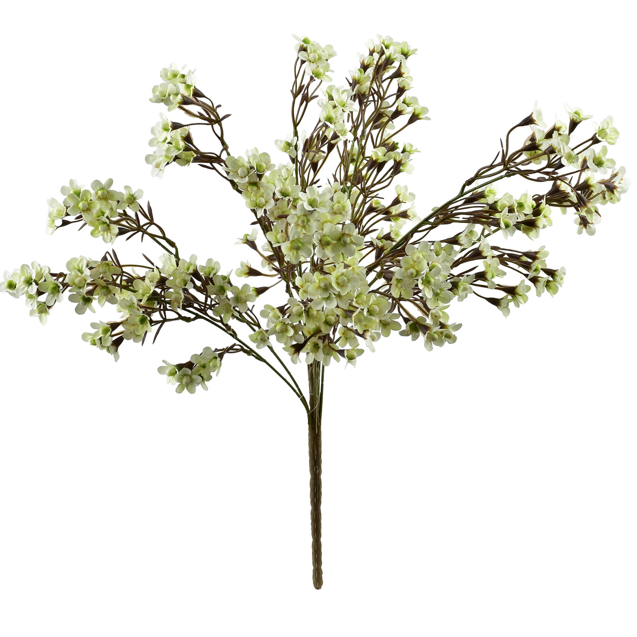UMELÁ KYTICA Viridis biela - biela, plast (55cm) - Mondex