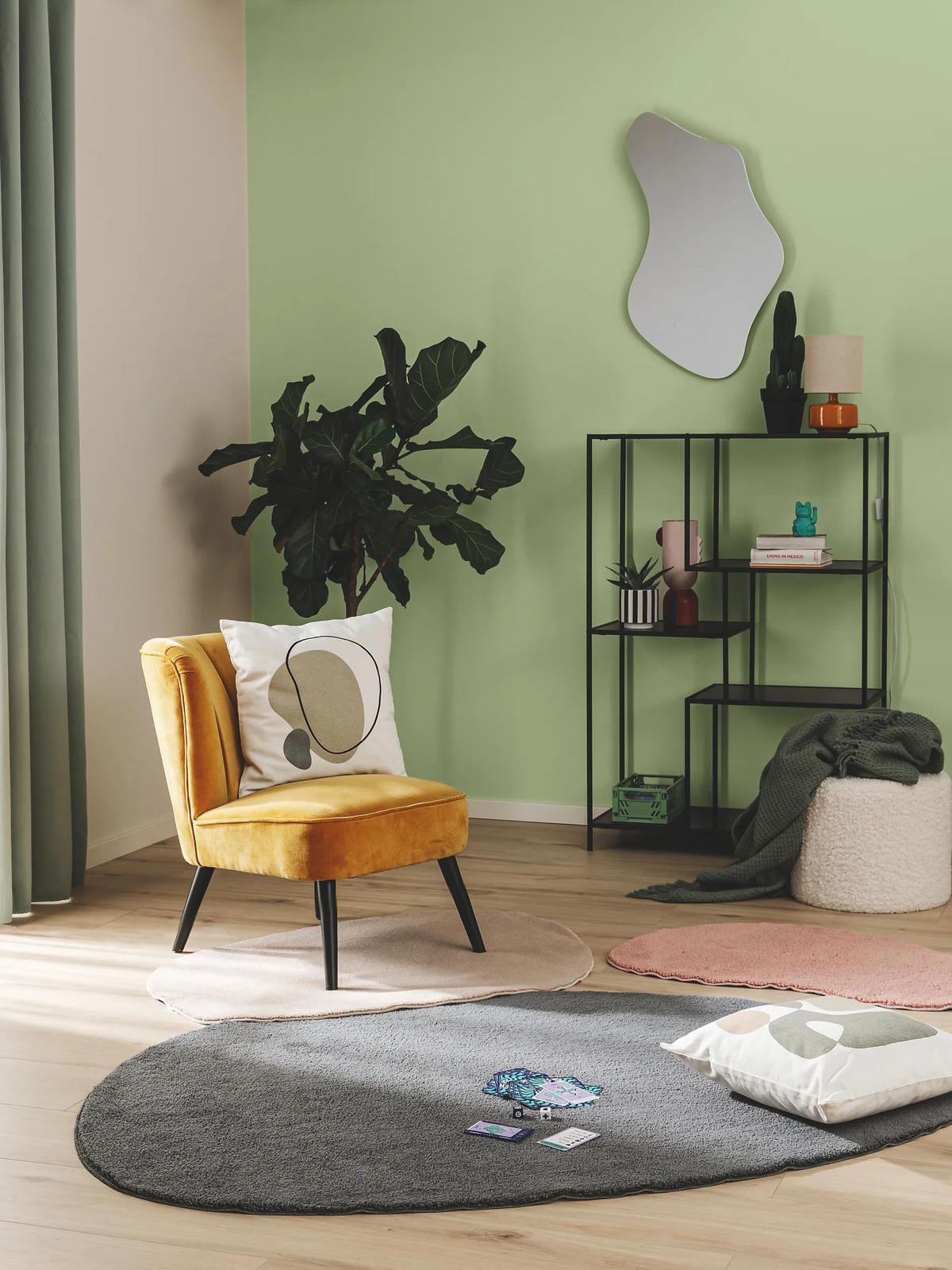 TEPPICH Nola Anthrazit 120x170 cm - Anthrazit, Textil (120/170cm) - benuta Pop