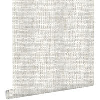 TAPETE Leinen-Optik 53 cm x 10.05 m - Grau, Papier (53/1000cm) - ESTAhome