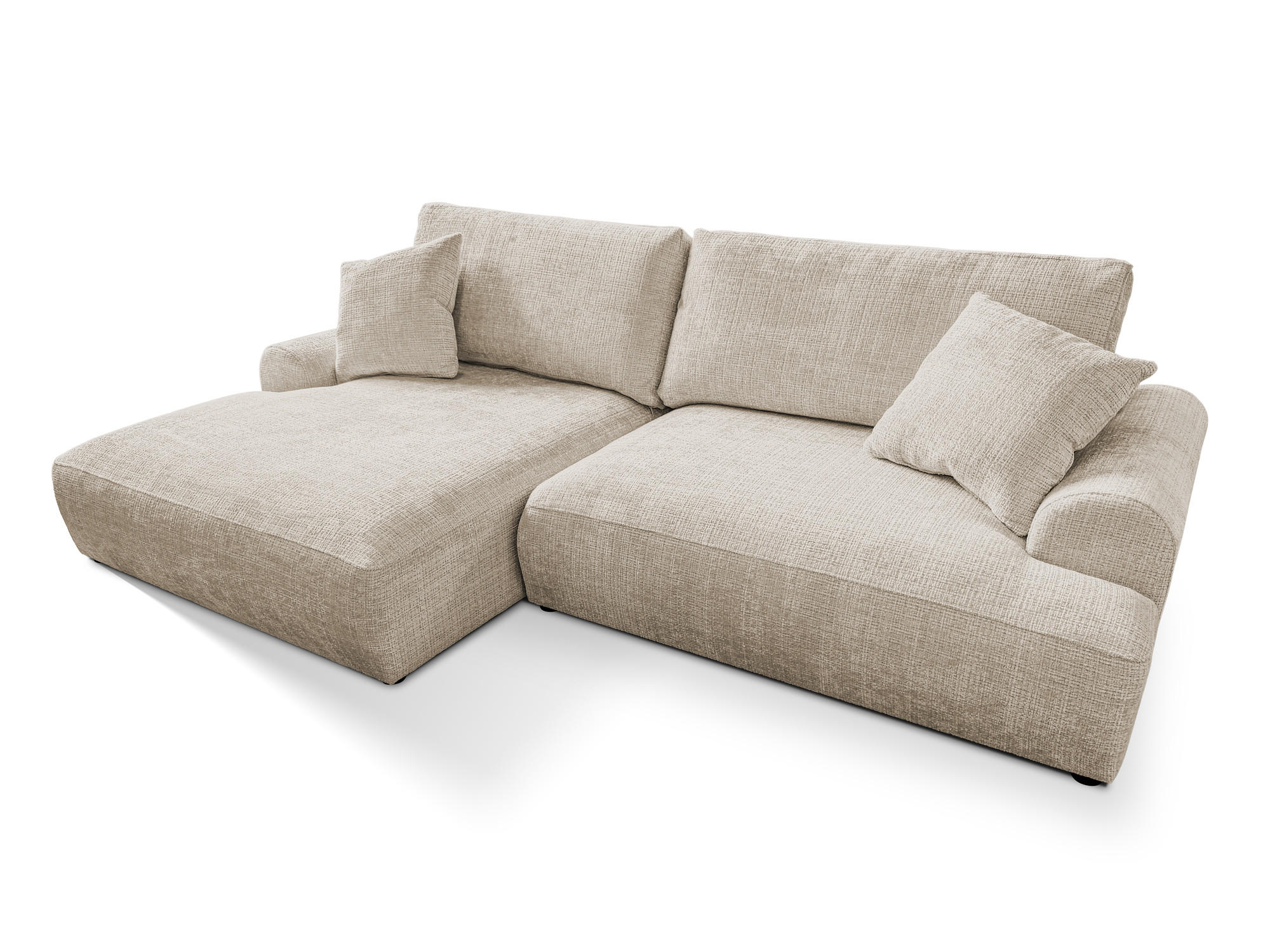 S-Style Ecksofa Beige 240x145 cm
