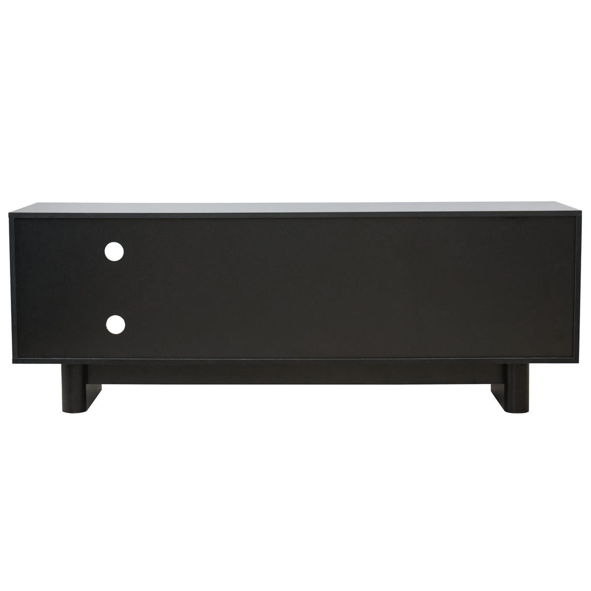 TV-SCHRANK, Schwarz - Schwarz, Holz (40/58/160cm) - Oviala