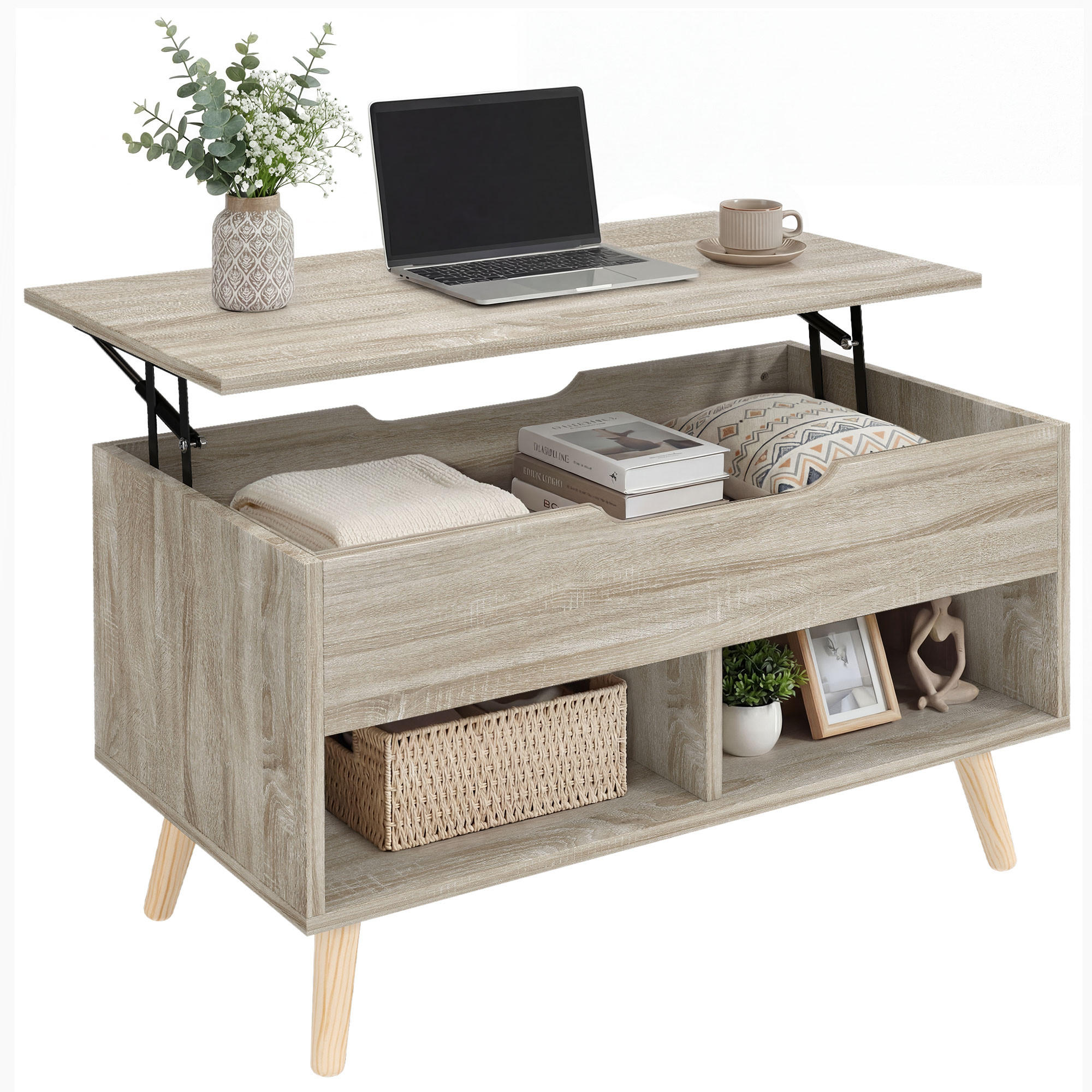 ComfortXL Couchtisch Natur 40x58x75 cm