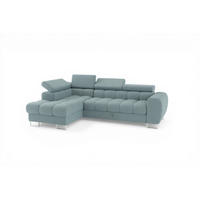 ECKSOFA Bastien Mit Schlaffunktion - Türkis, Holzwerkstoff/Textil (170/260cm) - Fun Möbel