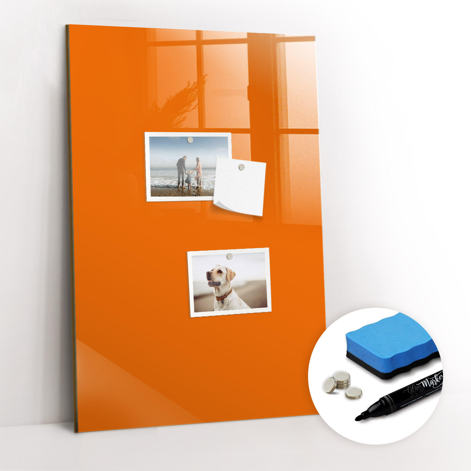 Tulup Magnettafel Orange 40x0.4x60 cm