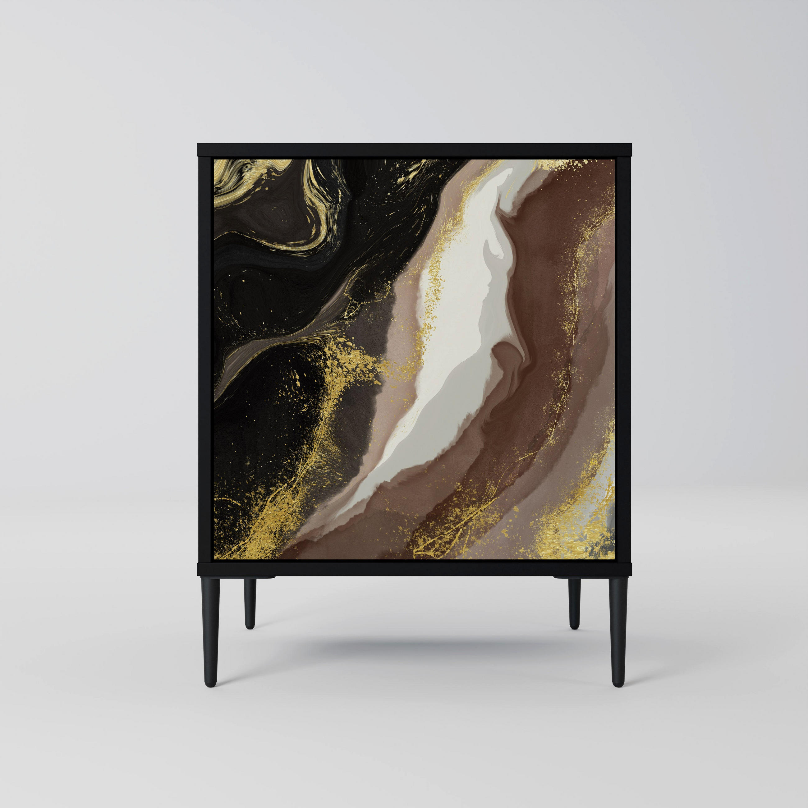 SpaceRebels Sideboard Schwarz 57.5x72.5x42 cm