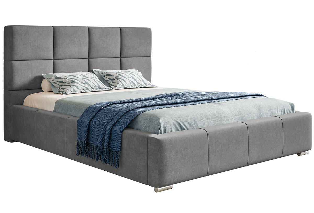 BETT Grau BEN 7 180x200 cm - Grau, Textil (180/200cm) - Sepro Meble