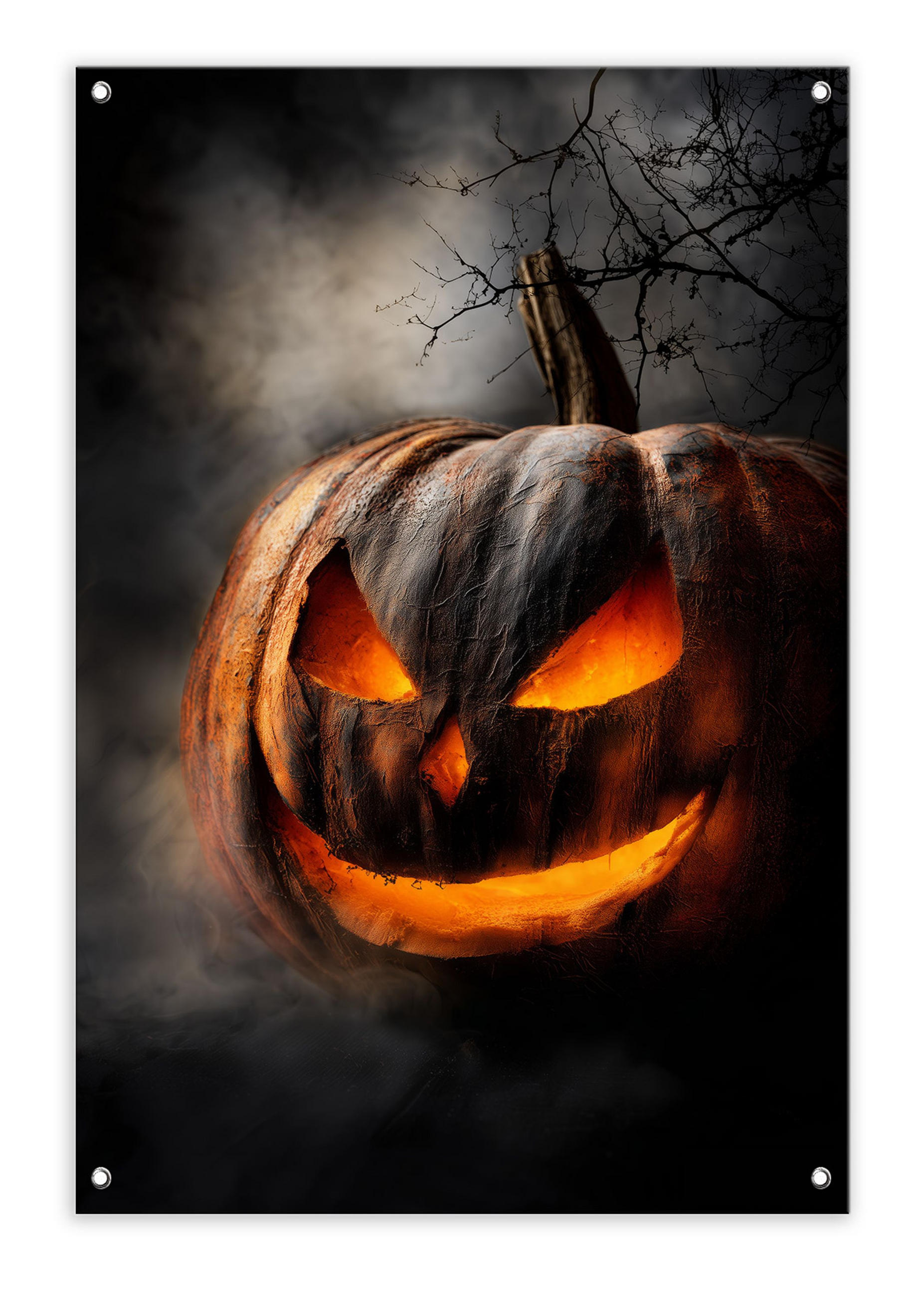 GARTEN-POSTER 60x90 cm Halloween-Deko Kürbis - Orange, Kunststoff (60/90/2cm) - artissimo