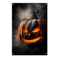 GARTEN-POSTER 60x90 cm Halloween-Deko Kürbis - Orange, Kunststoff (60/90/2cm) - artissimo