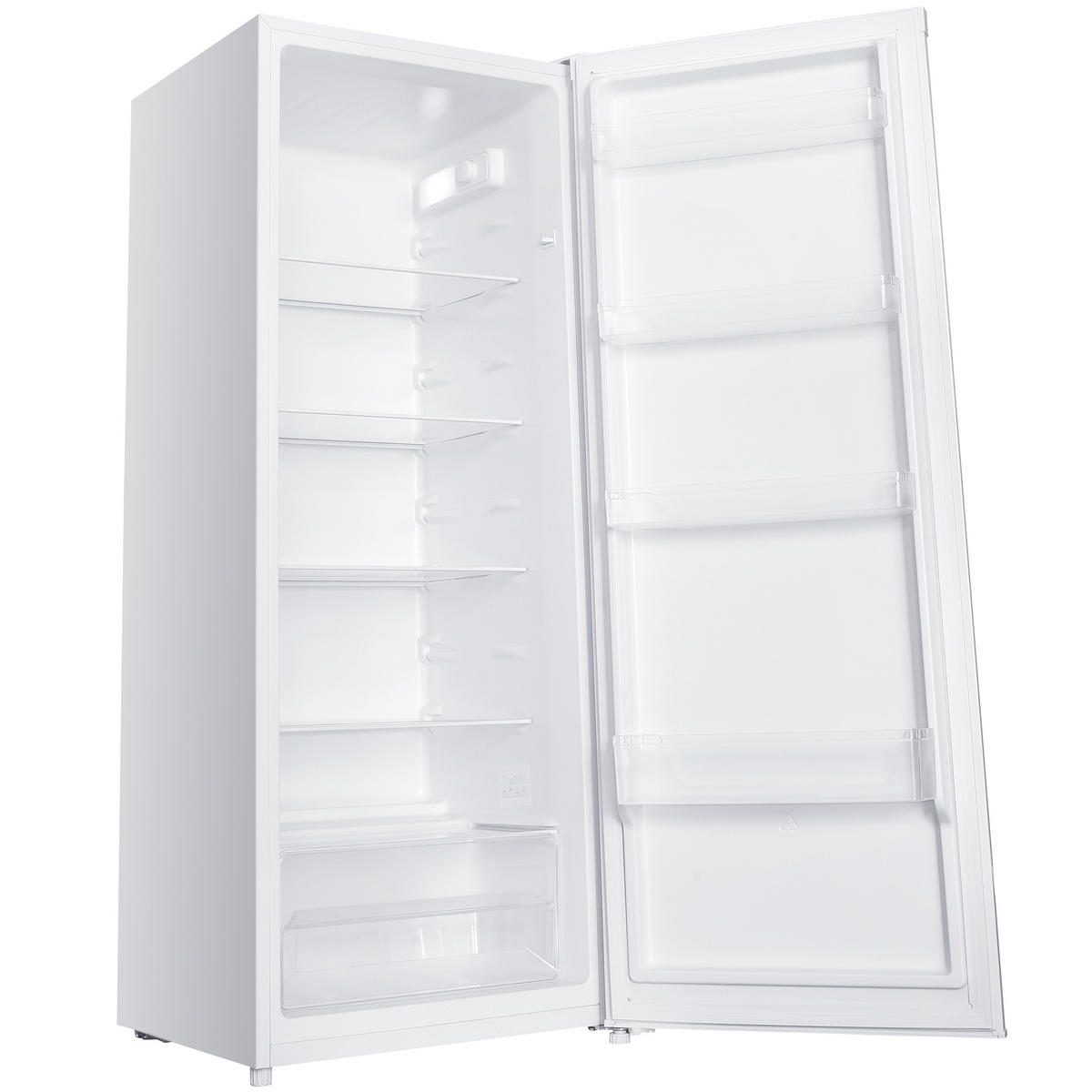 KÜHLSCHRANK CS2422E-W ohne Gefrierfach groß - 242 Liter, freistehend, 143 cm hoch, weiß - Weiß, Glas/Kunststoff (54.5/143/55.5cm) - homeX