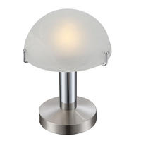 LED TISCHLEUCHTE Otti Silber Glas - Silberfarben, Glas (15/15/22.5cm) - Globo Lighting