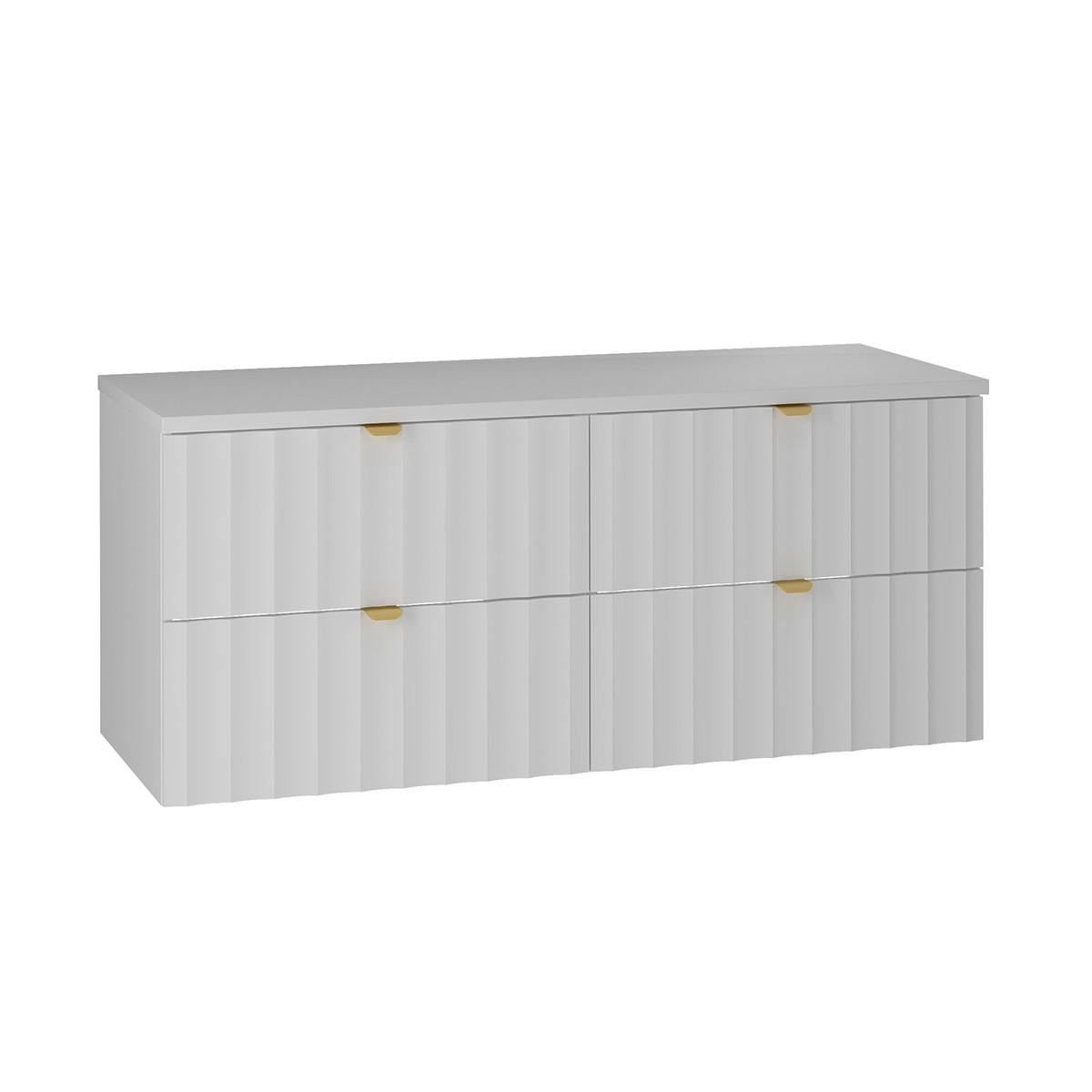 WASCHTISCHUNTERSCHRANK 120.6cm Lexa Weiß - Weiß, Holzwerkstoff (120.6/52.2/46.5cm) - Petits-meubles