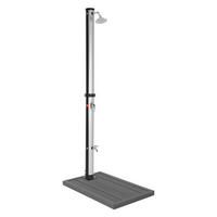 SOLARDUSCHE mit Bodenelemen - Silberfarben, Kunststoff (12.5/210/40cm) - ML-DESIGN
