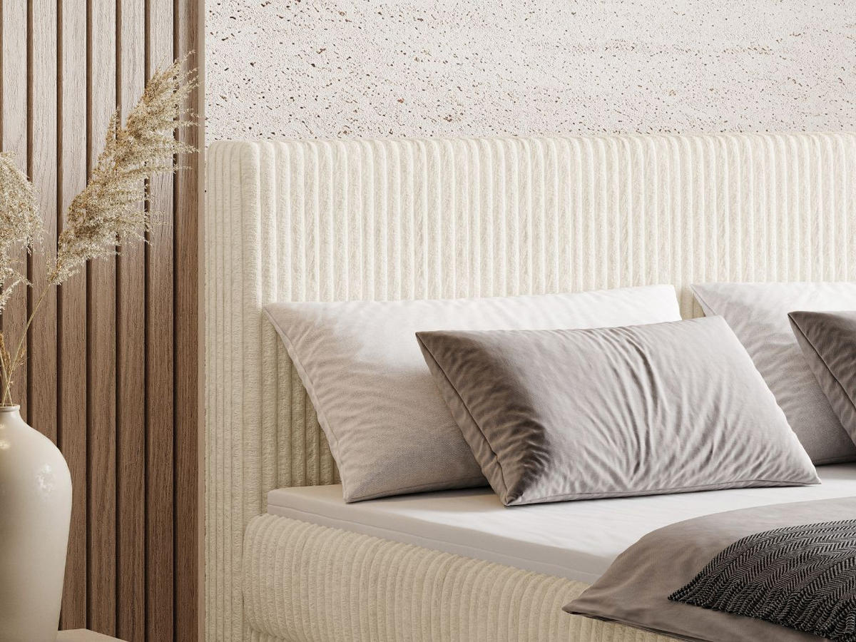 BOXBETT Brisa 140x200 Beige - Beige, Holz/Textil (140/200cm) - Graingold