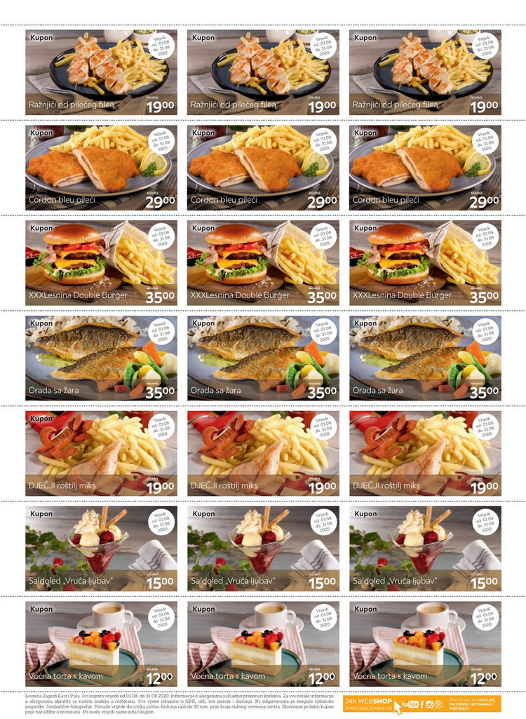 Kuponi za restoran Lesnina XXXL