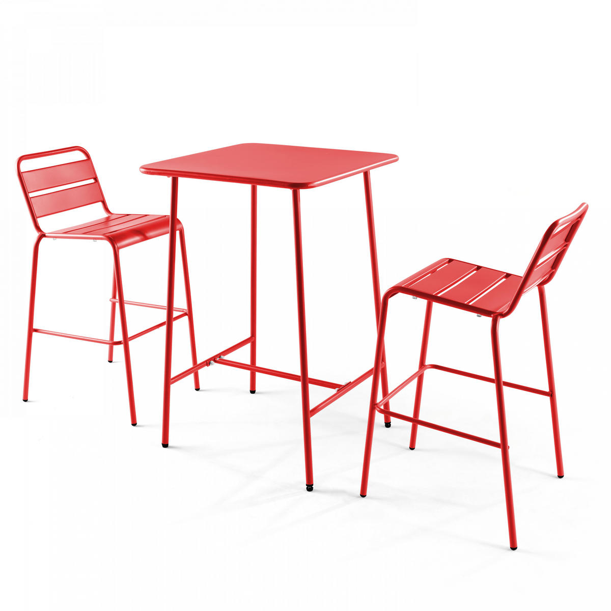 GARTENSET 3-tlg., Rot - Rot, Metall - Oviala