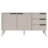 SIDEBOARD Nordelo 2D3S - Kaschmir, Holz/Holzwerkstoff (160/80/40cm) - MIRJAN24
