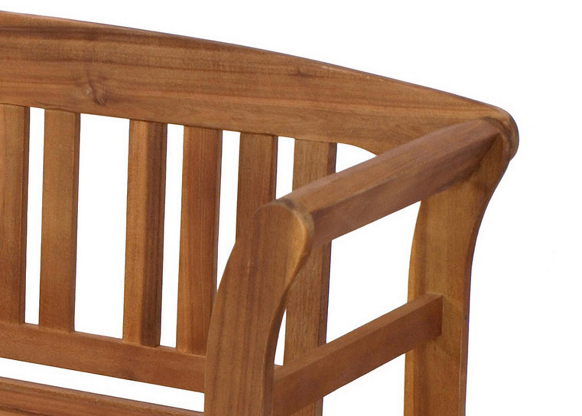 GARTENBANK / Holzbank Rosali 157cm 3-sitzer aus Akazie massiv - Braun, Holz (157/83/45cm) - TPFGarden