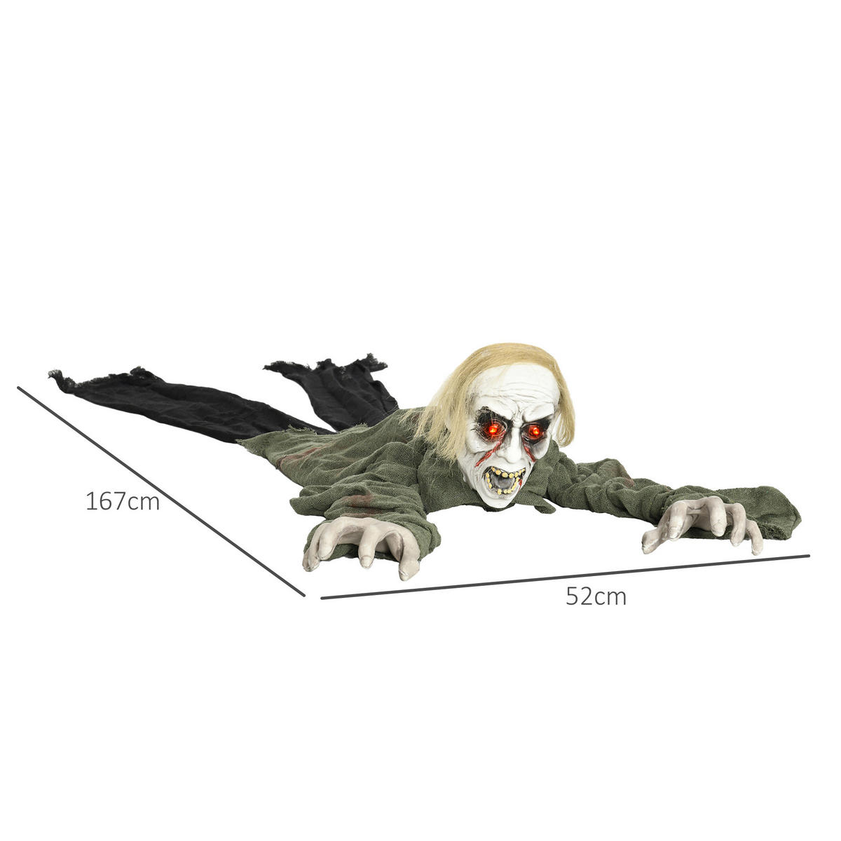 HALLOWEEN DECORATIONS - Multicolor, Kunststoff (20/167/52cm) - HOMCOM