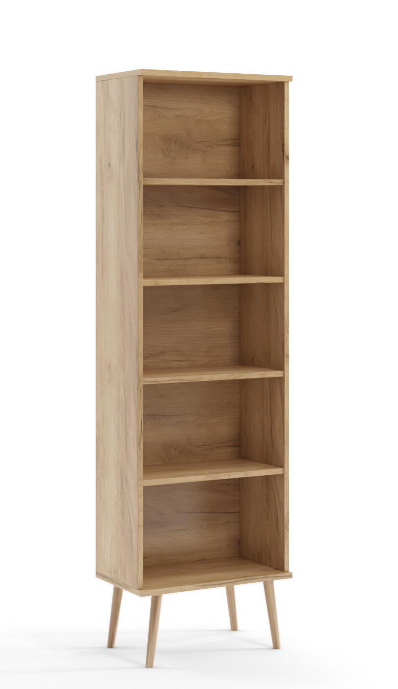 REGAL Gold Craft Eiche Hochbeinig - Multicolor, Holzwerkstoff (46/180/32cm) - Sepro Meble