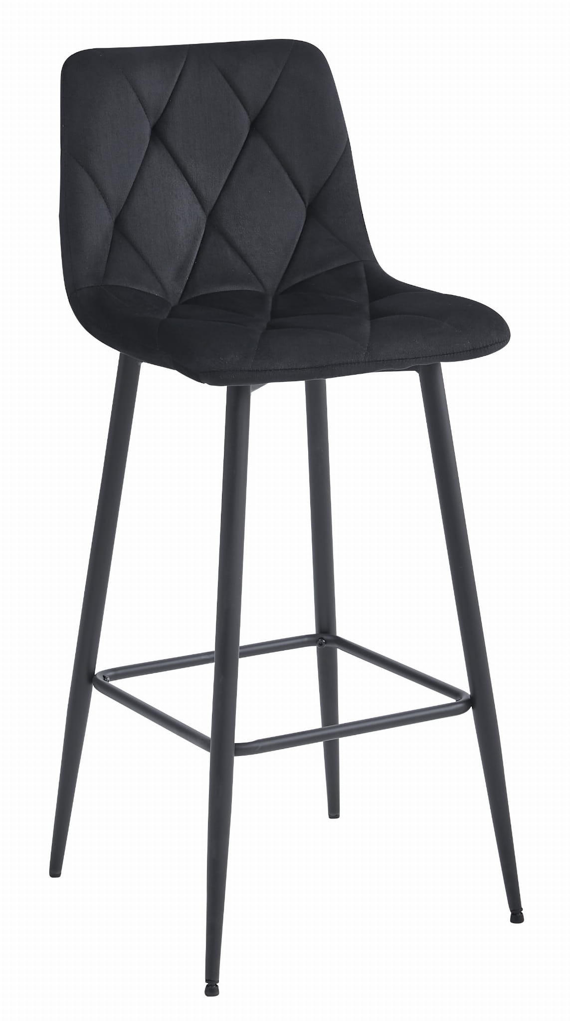 XXXLutz Barhocker Schwarz 43.5x55x32.5 cm