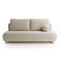 SITZMÖBEL Beige MAJA Mit Schlaffunktion Bouclé - Beige, Textil (209/96/96cm) - Sepro Meble