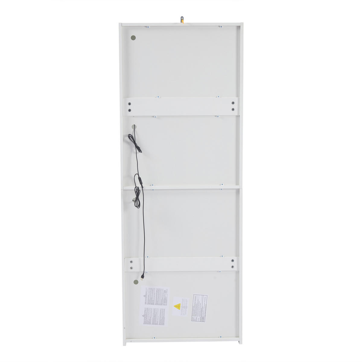 VITRINE DE-37762 mit LED-Beleuchtung und Glasböden Weiß - Weiß, Holzwerkstoff (61/162/42cm) - ComfortXL