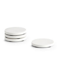 UNTERSETZER Marmor 9,5 cm 4er-Set - Weiß, Stein (9.5/9.5cm) - ZELLER