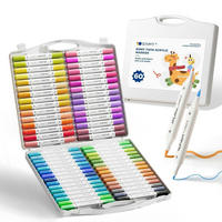 ACRYLMARKER 60er Set Doppelspitze Mehrfarbig - Multicolor, Kunststoff (10/5/15cm)