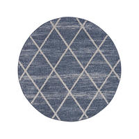 KURZFLOR-TEPPICH Art 2646 Blau 200x200 cm rund - Blau, Textil (200/200cm) - carpet city