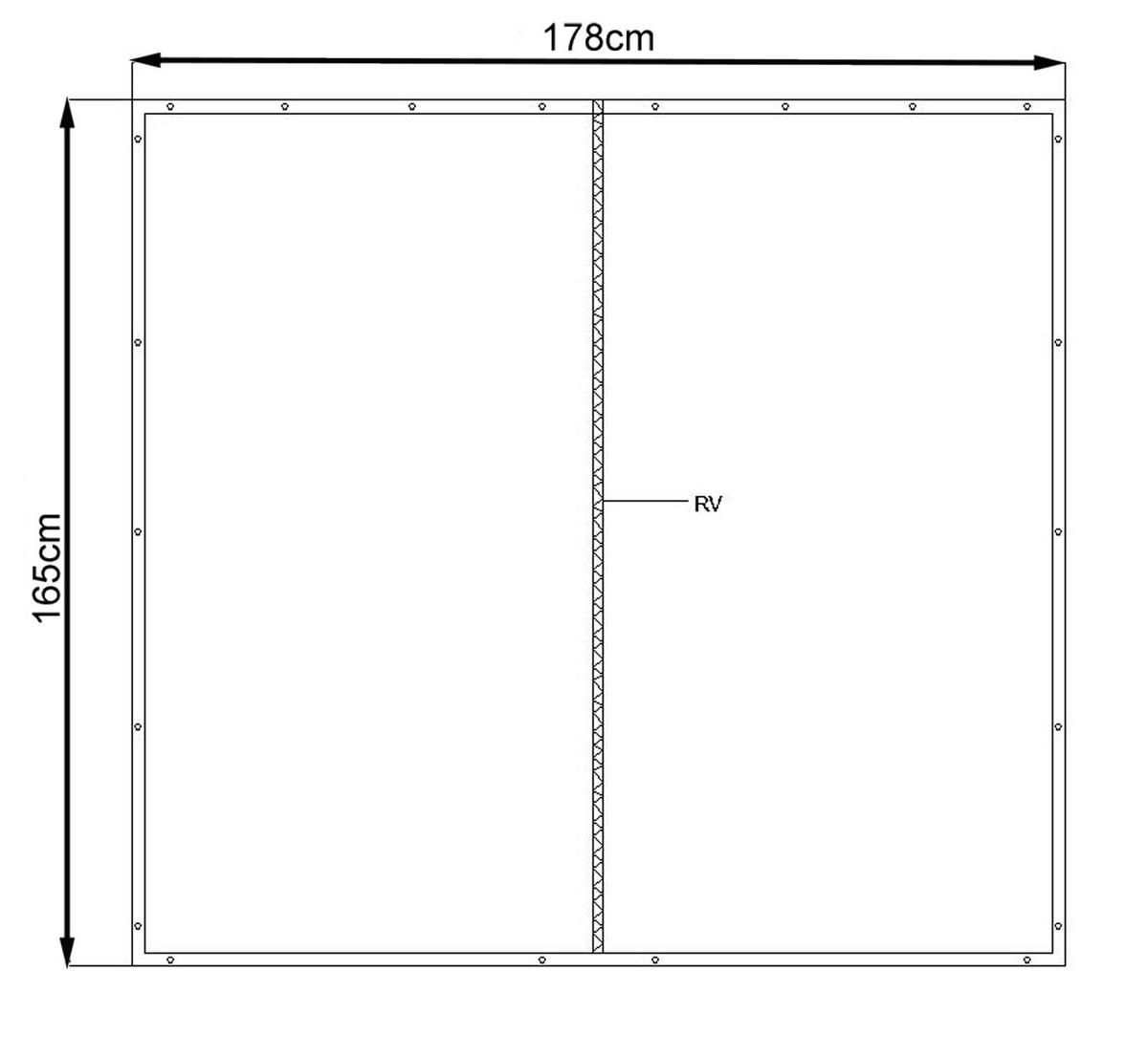 WETTERSCHUTZ Frontwand 178/167 cm für Kaminholzregal 185/185 cm Transparent - Transparent, Kunststoff (178/167/1cm) - QUICK STAR