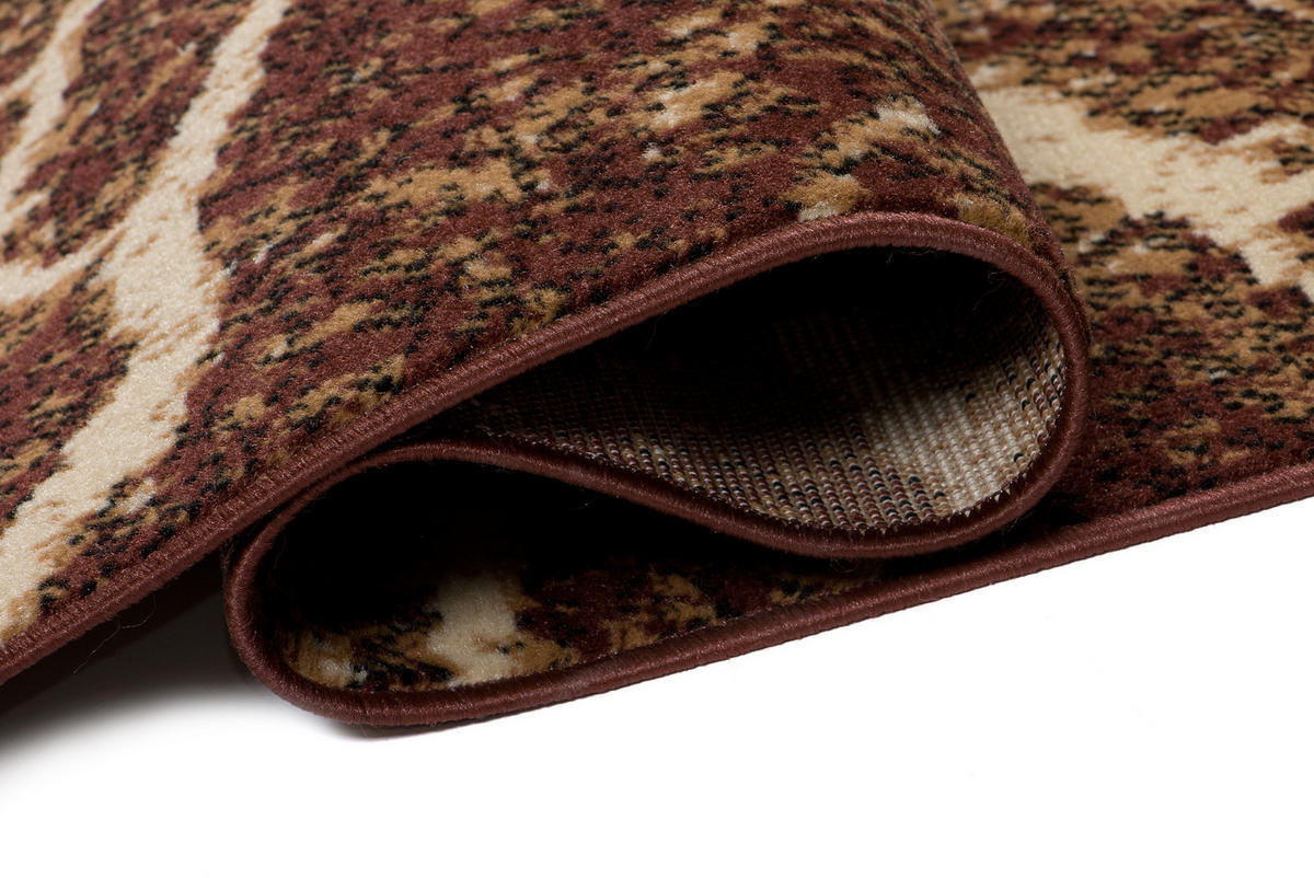 TEPPICH LUXURY Braun Baumstamm Streifen 140/200 cm - Braun, Textil (140/200cm) - Tapiso