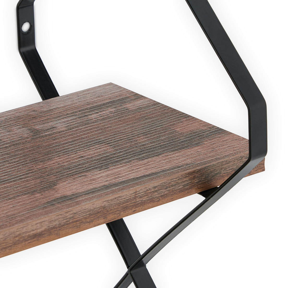 WANDREGAL - Braun, Holzwerkstoff/Kunststoff (60/60/18.5cm) - Relaxdays