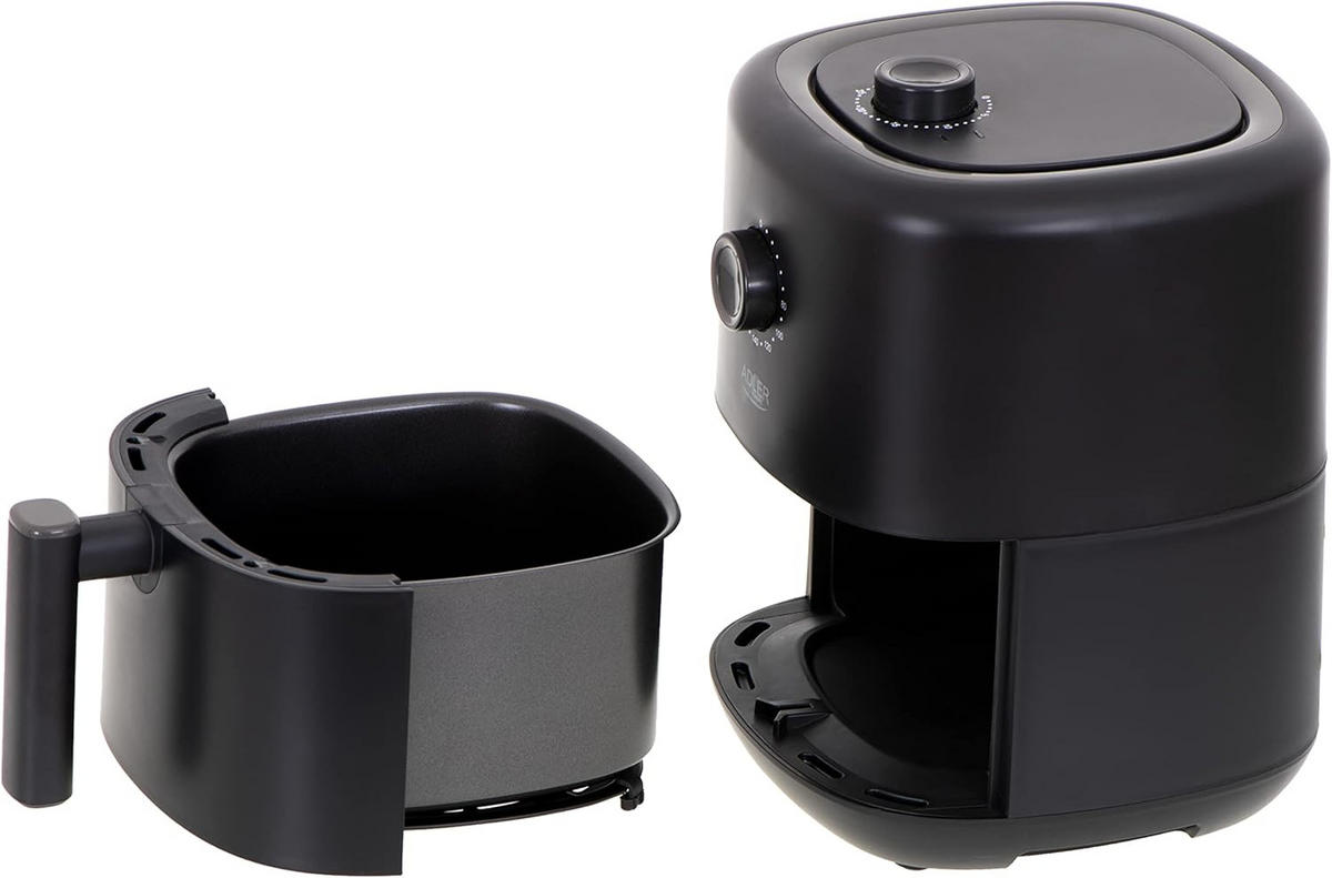 FRITTEUSE AD6310 Schwarz 3L - Schwarz, Kunststoff (29/31/23cm) - Adler