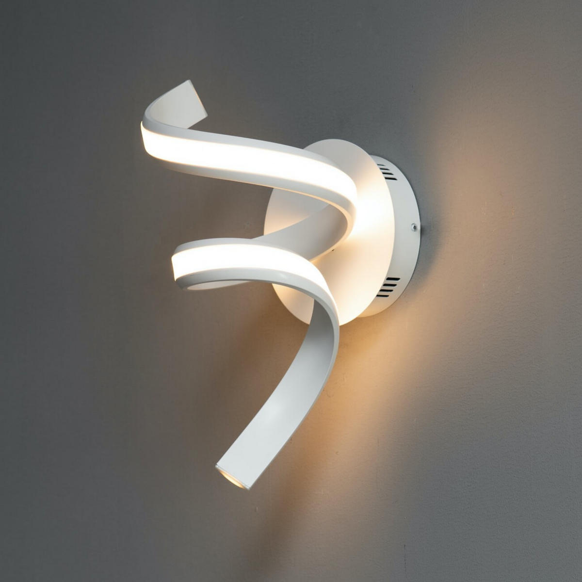WANDLEUCHTE Kauai, Weiß, 38cm - Weiß, Metall (20/20/38cm) - KOSILUM