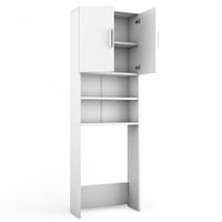 WASCHMASCHINENSCHRANK Weiß 64 x 190 cm - Weiß, Holzwerkstoff (64/190/26cm) - Vicco