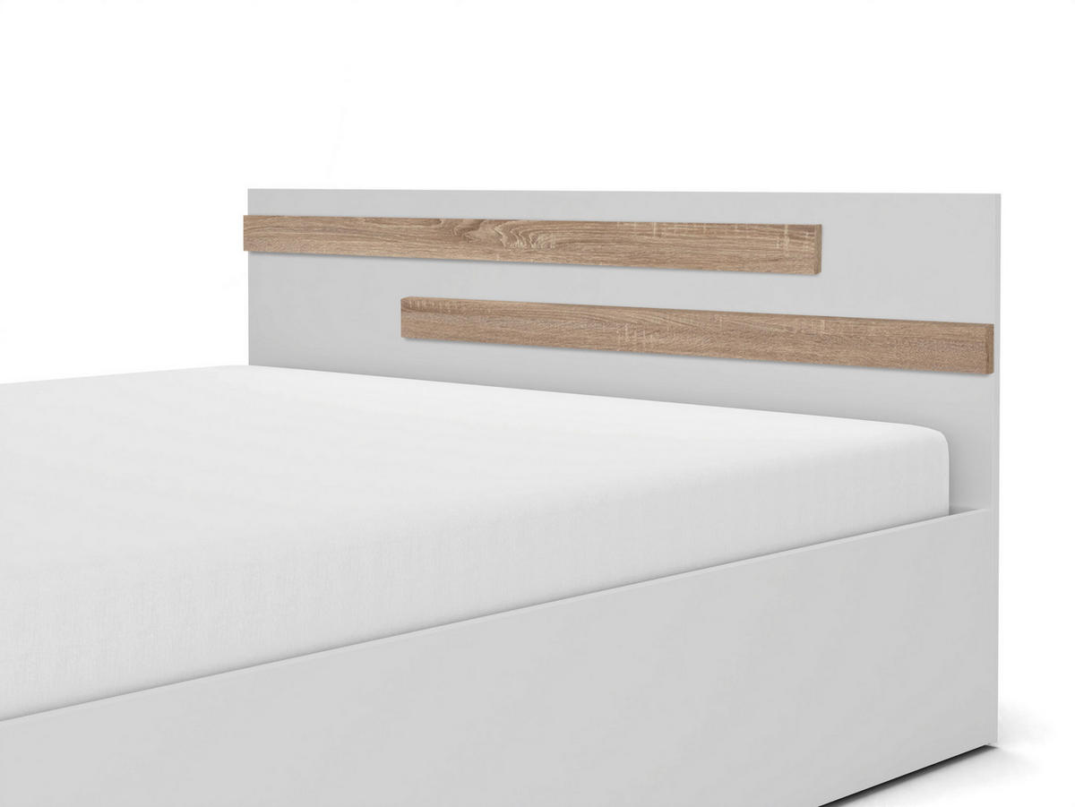 BETT Weiß ALDO BETA Mit Matratze Und Bettkasten 160x200 cm - Weiß, Textil (160/200cm) - Sepro Meble
