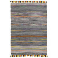 NATUR TEPPICH KELIM KALLEEN - Anthrazit, Textil (70/140cm) - Pergamon