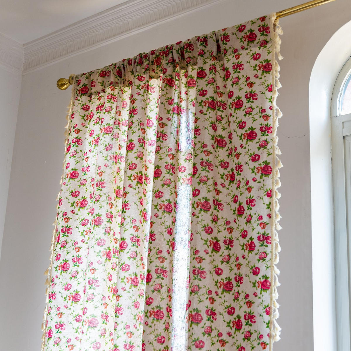 VORHÄNGE – 160 cm hoch x 132 cm breit – zweiteilig - Multicolor, Textil (35/30cm)