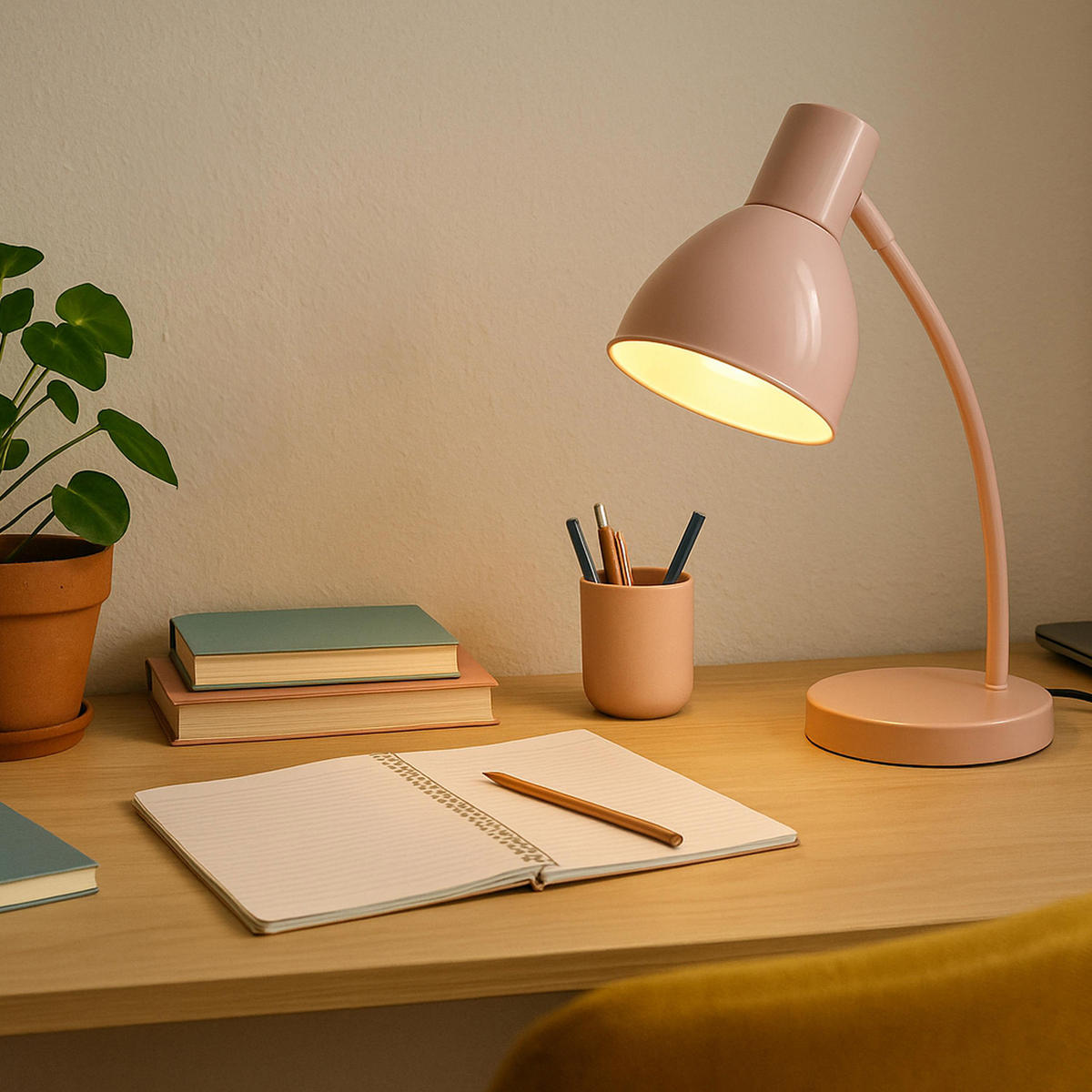 TISCHLEUCHTE Jerry Rosa 31/15/42,9 cm - Rosa, Metall (31/15/42.9cm) - Brilliant