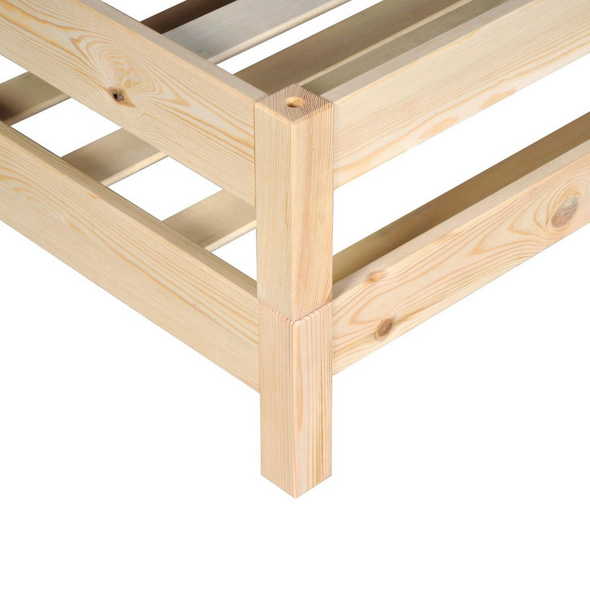 STAPELBETT JONAS mit Lattenroste / 2x Betten 90x190 - Naturholtz - Fichtefarben, Holz/Holzwerkstoff (90/190cm) - Weber Industries